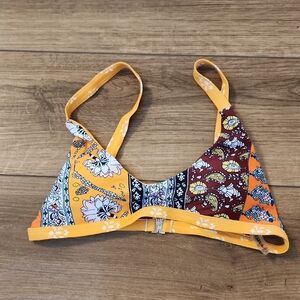 Zaful Multicolor Floral Bikini Top